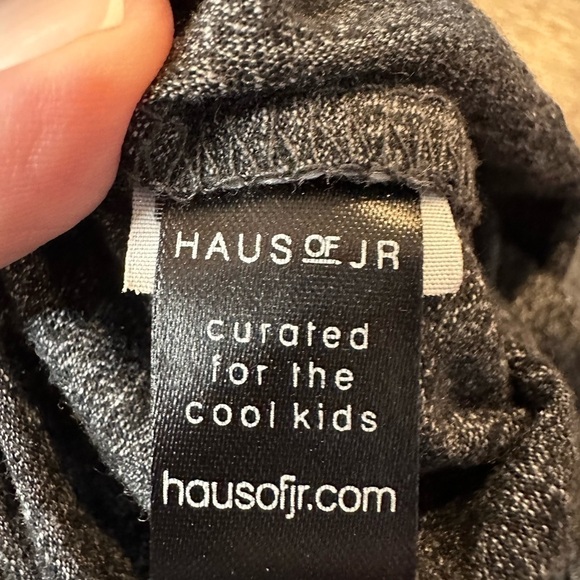 Haus of JR Harper SS Side Zip Tee Charcoal - Picture 9 of 11